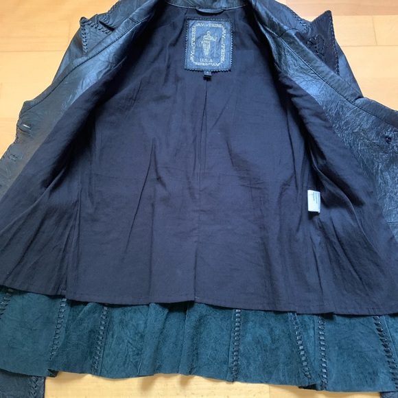 My tribe fitted leather jacket blazer size S like new Y2K - Picture 6 of 12